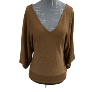 Nic+Zoe sheer v-neck knit shirt